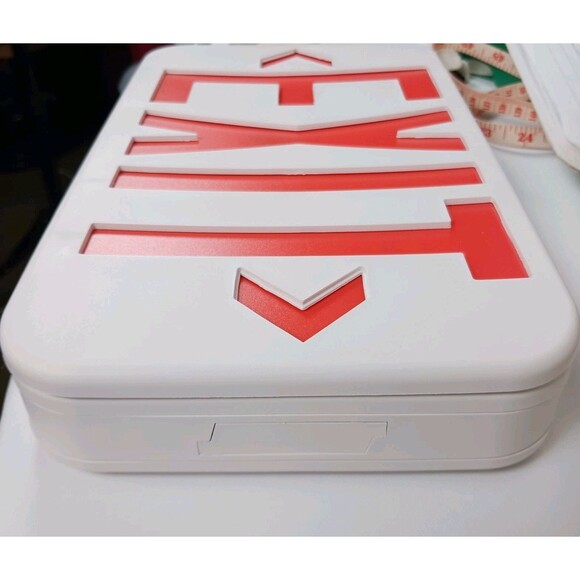 Amazon Commercial LED Emergency Exit Sign Double Face Battery Backup Open Box - Picture 5 of 8